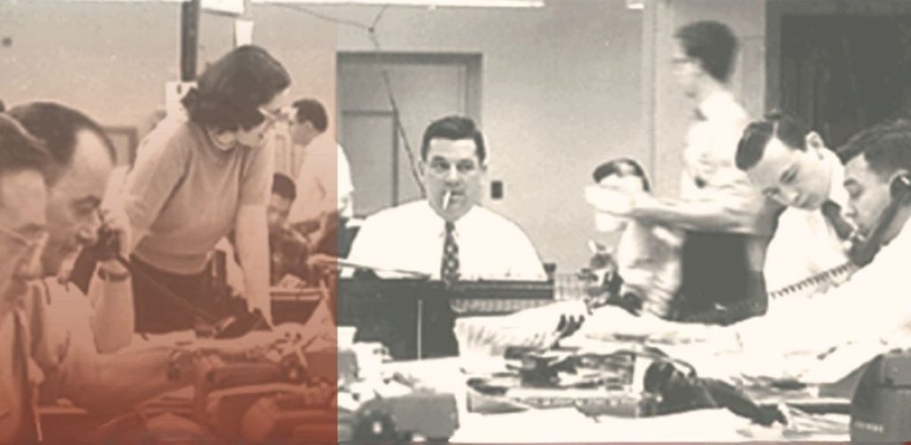 Redacción periodística trabajando en la comunicación empresarial